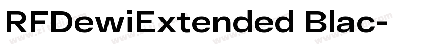 RFDewiExtended Blac字体转换